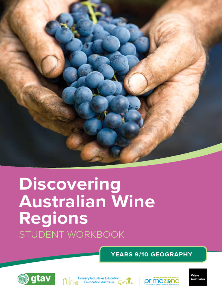Australian Wine Regions Student Workbook Yr9 10 Geography | PDF ...