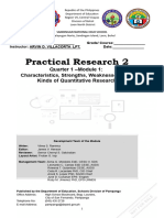 MODULE1-Characteristics, Strengths, Weaknesses, and Kinds of Quantitative Research