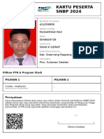 Kartu Peserta SNBP 2024: 424258958 Muhammad Faiz 0046654739 Sman 6 Sidrap Kab. Sidenreng Rappang Prov. Sulawesi Selatan