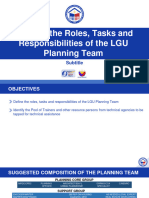 a.ROLES TASK RESP OF LGU PLANNING TEAM NEW TEMPLATE