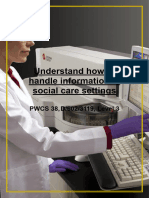 Work-Book PWCS 38 Understand How To Handling Information in Social Care Settings