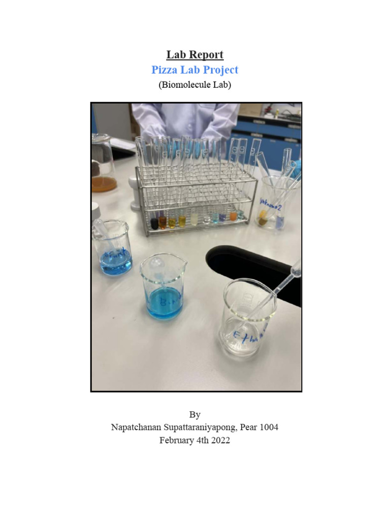 Biomolecule Lab Report 1 PDF