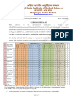 Corrigendum-02 For Recruitment of Faculty Posts (Group A') in Various Departments of AIIMS Mangalagiri