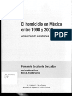 Fernando Escalante El Homicidio en México