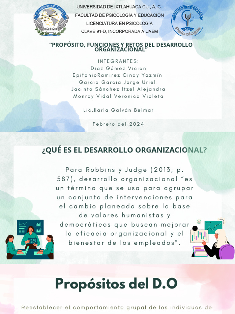 Retos y Funciones del Desarrollo Organizacional | PDF | Business ...