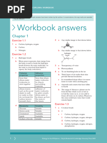 IB BIOLOGY 1ed TR Workbook Answers
