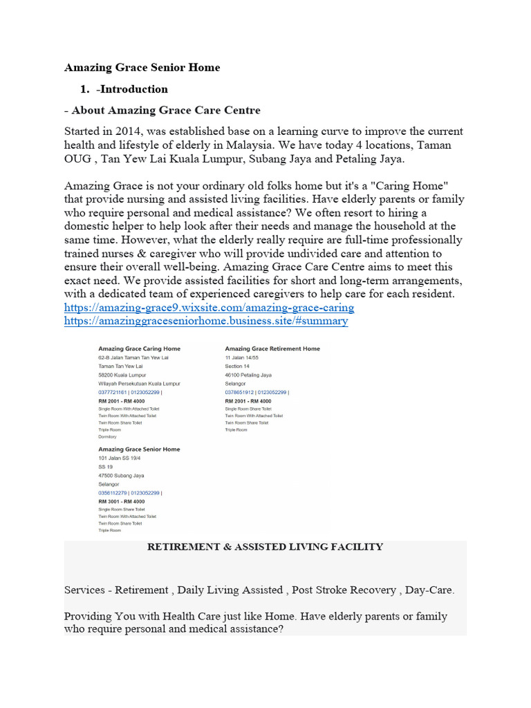 Amazing Grace Care Home Llc