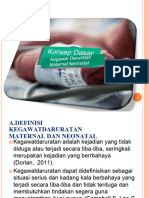 Konsep Dasar Kegawatan Maternal Dan Neonatal