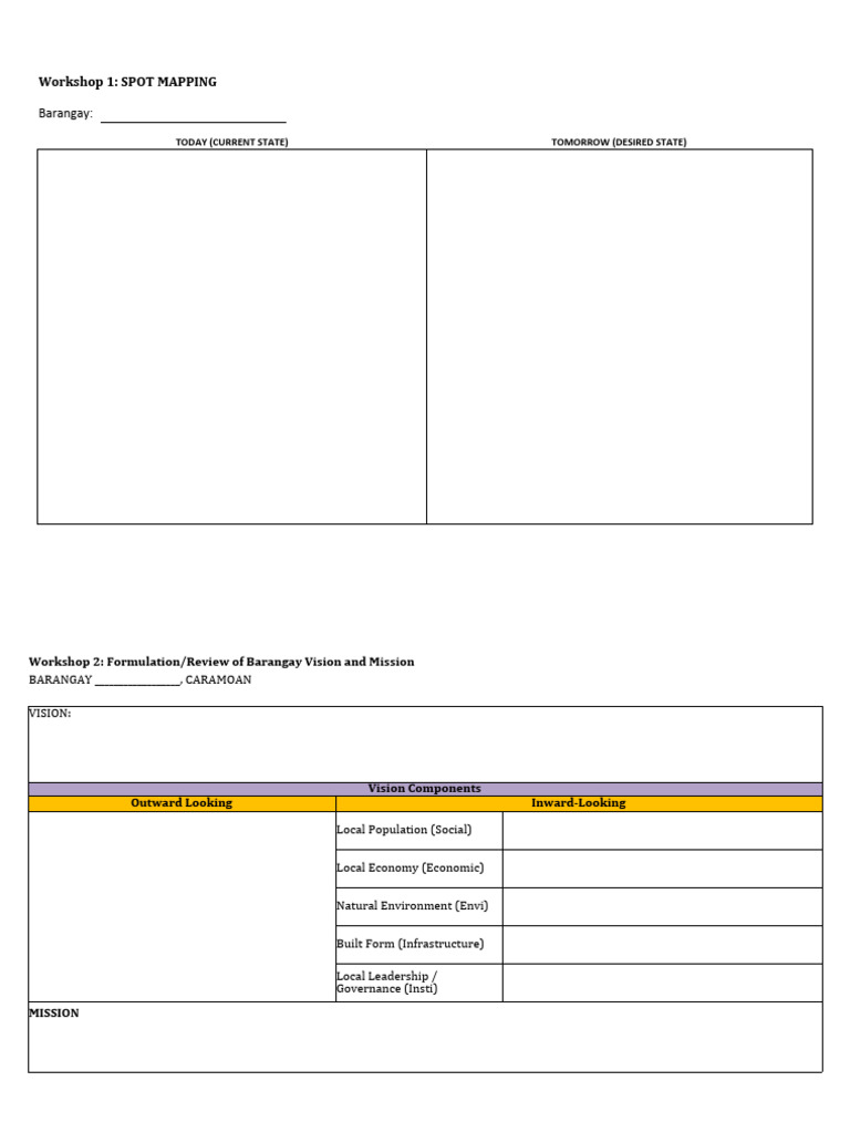 Ebdp Workshop Template | PDF | Infrastructure | Governance