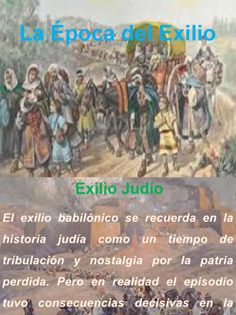 El Exilio Babilónico Judío | PDF | Cautiverio babilónico | Judios y ...