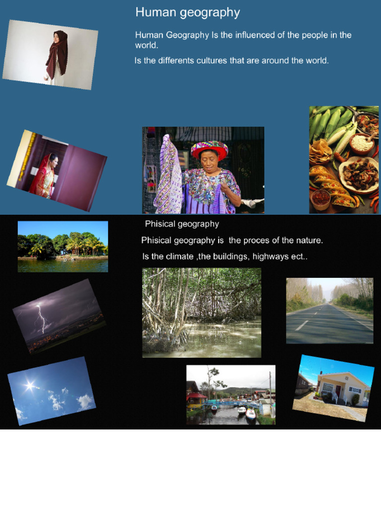 Human Geography Vs Phisical Geography | PDF