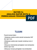 5.c. Analisis Rapor Mutu Dan Perencanaan PM