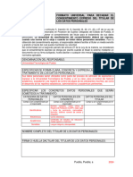 Formato Universal para Recabar El Consentimiento Expreso Del Titular de Los Datos Personales2024