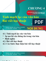 Chương 4 - tính mạch lạc của văn bản (Tư duy phản biện)