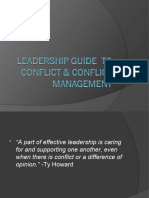 Leadership Guide To Conflict & Conflict Management