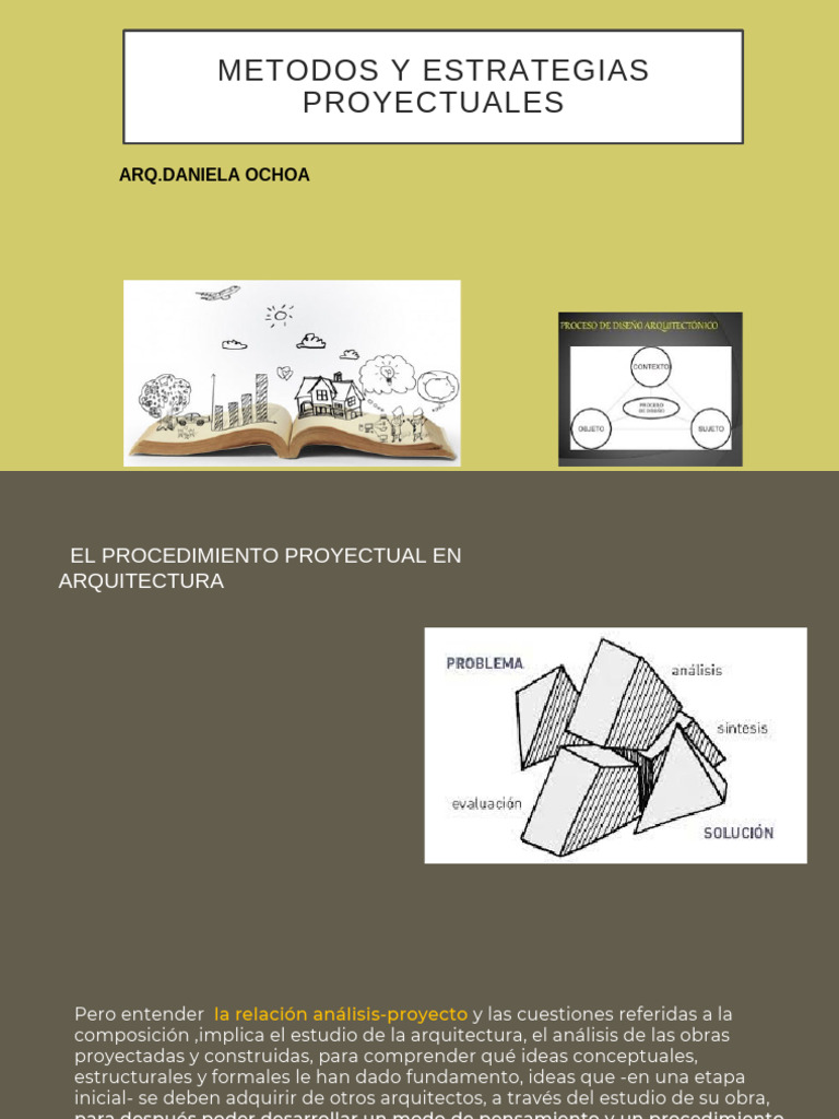 Estrategias Proyectuales en Arquitectura | PDF | Pensamiento | Diseño