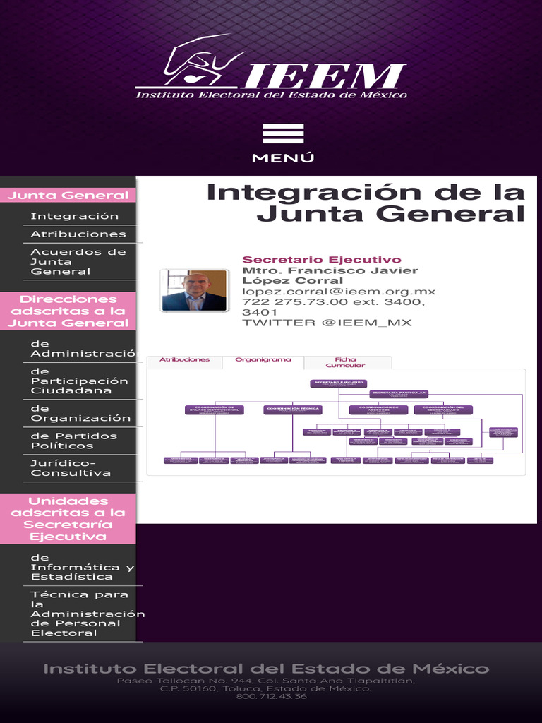 Estructura y Atribuciones del IEEM | PDF