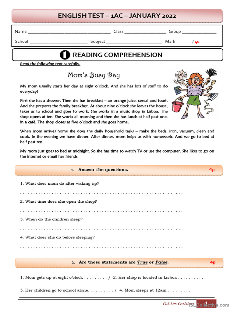 Reading Language And Writing Test 2 Pdf
