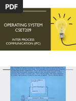 Operating System CSET209: Inter Process Communication (Ipc)