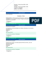 Unidad 1 Actividad 2 Verdadero o Falso - Filosofia