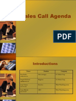 Sales Call Agenda