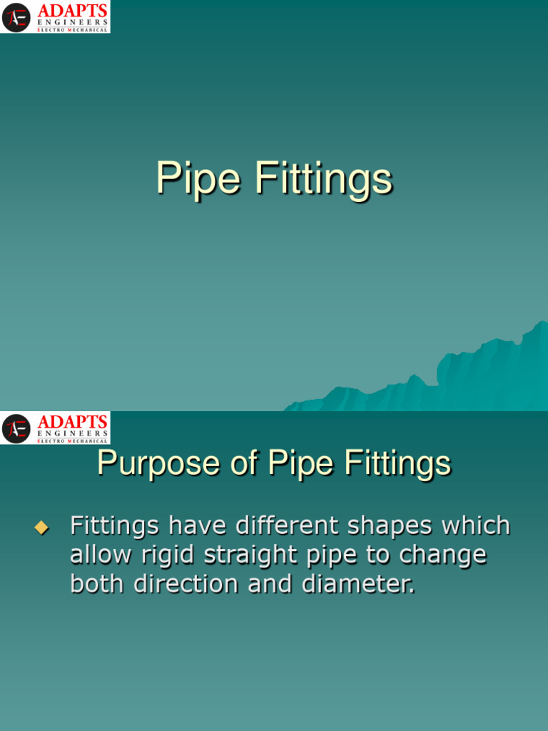 Fire Fighting Pipe Fittings Overview | PDF | Valve | Pipe (Fluid ...