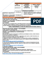 1° - Planificación Matemáticas Semana 11 y 12 - 22DTV0012M