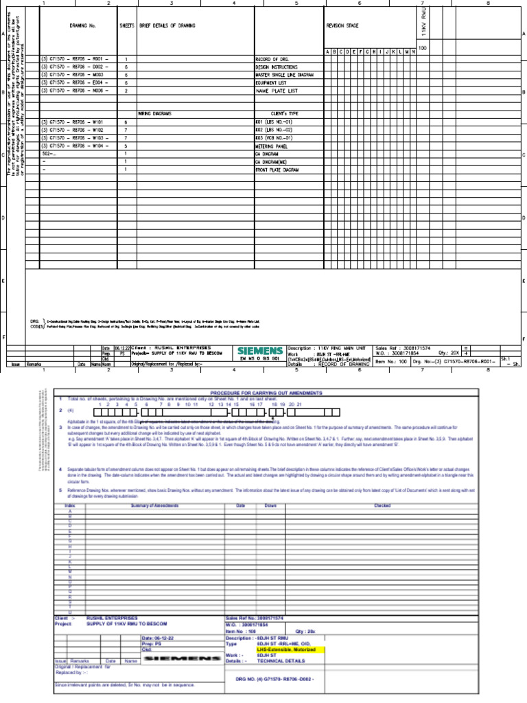 11kV RMU Technical Specifications | PDF | Alternating Current ...