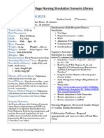 Code Blue Scenario | PDF | Cardiopulmonary Resuscitation | Simulation
