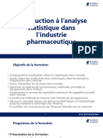 0 - Introduction À L'analyse Statistique Dans L'industrie Pharmaceutique