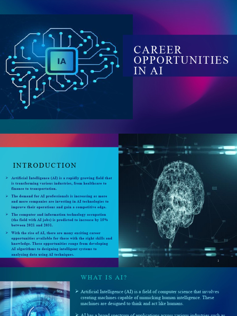 Career Opportunities in AI | PDF