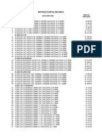 Precios de Materiales