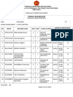 Jadwal Matakuliah