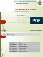 Points and Crossings in Railways (Group-5)