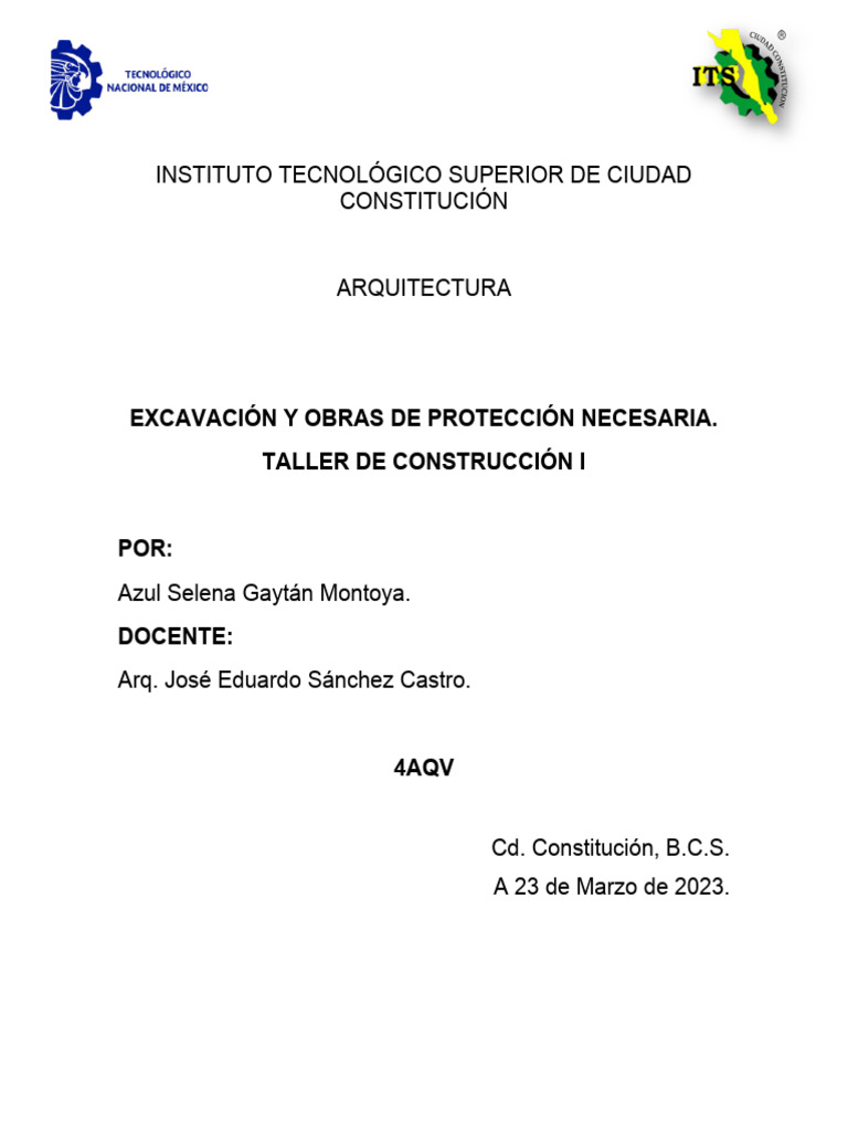 Excavacion Pdf