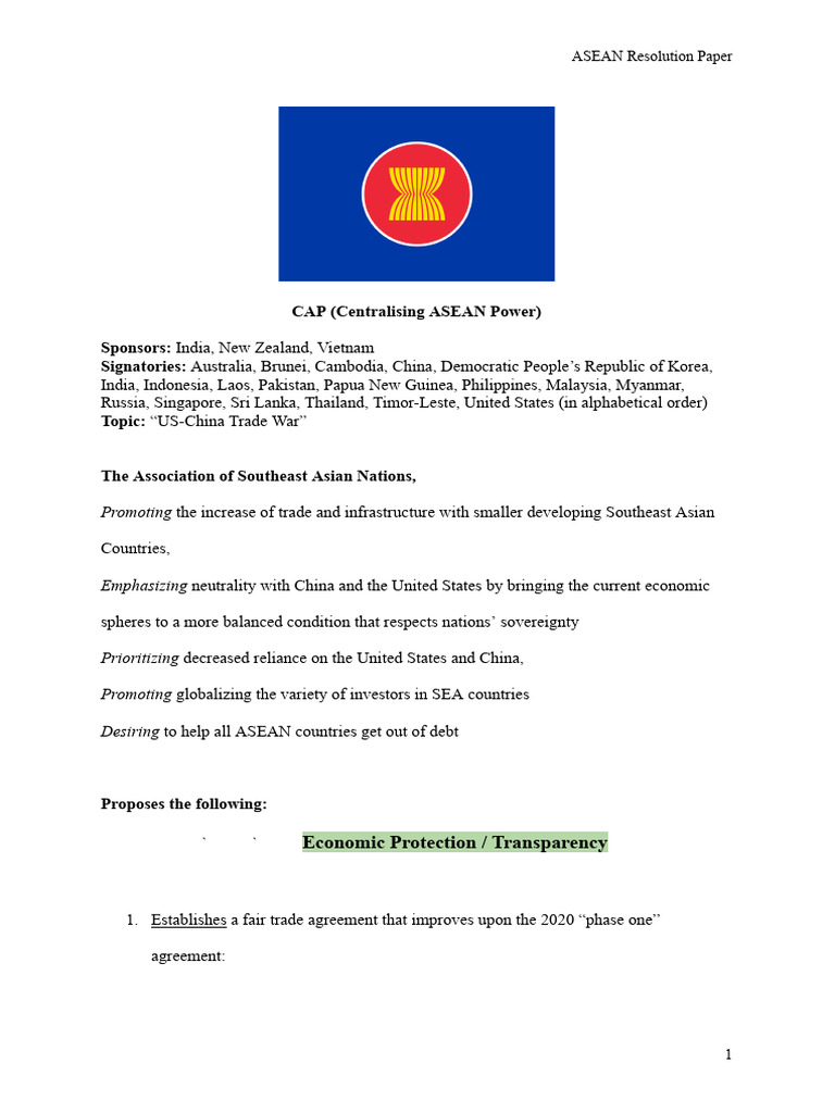 CAP Resolution Paper | PDF