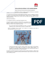 ALCANCES DE INSTALACIÓN DE ANTENAS Y BTS HUAWEI DBS3900