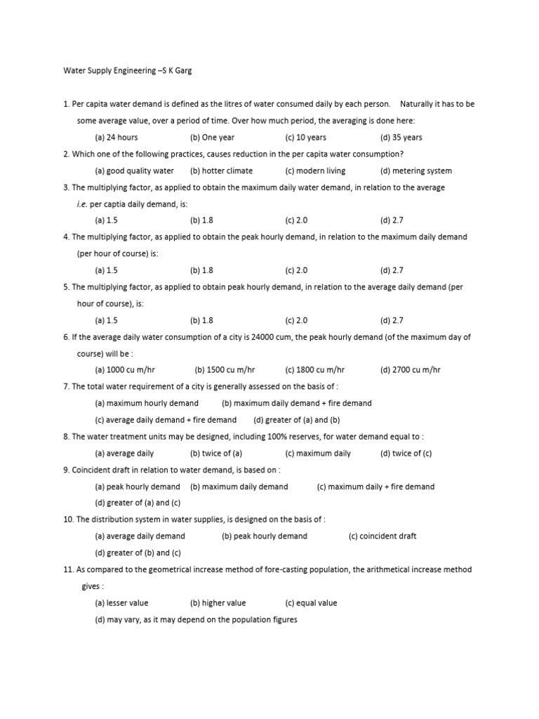 Water Supplay Engineering S K GARG PDF Pump Ph