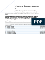 Honoraires Barème Des Commissaires Aux Comptes