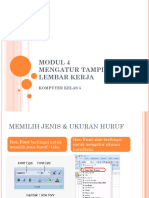 Modul 4 Mengatur Tampilan Lembar Kerja