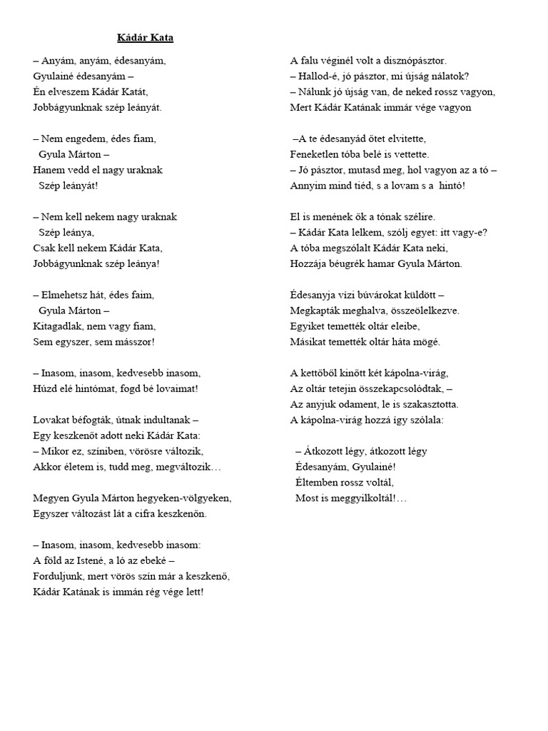 Kádár Kata | PDF