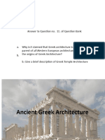 Origins of Greek Architecture