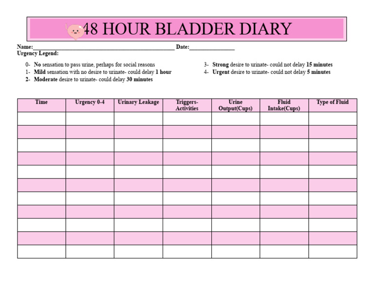 Bladder Diary | PDF