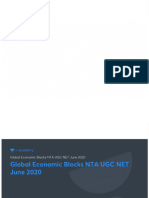 Global Economic Blocks NTA UGC NET June 2020 No Anno