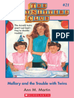 Mallory Trouble With Twins - Ann M Martin