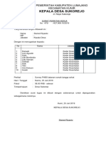 Surat Tugas Survey PHBS RTS Juli 2019 Sukorejo