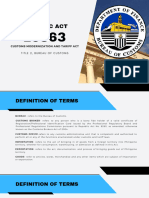 R.A. 10863 Title 2. Bureau of Customs Presentation