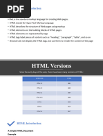 HTML Intro