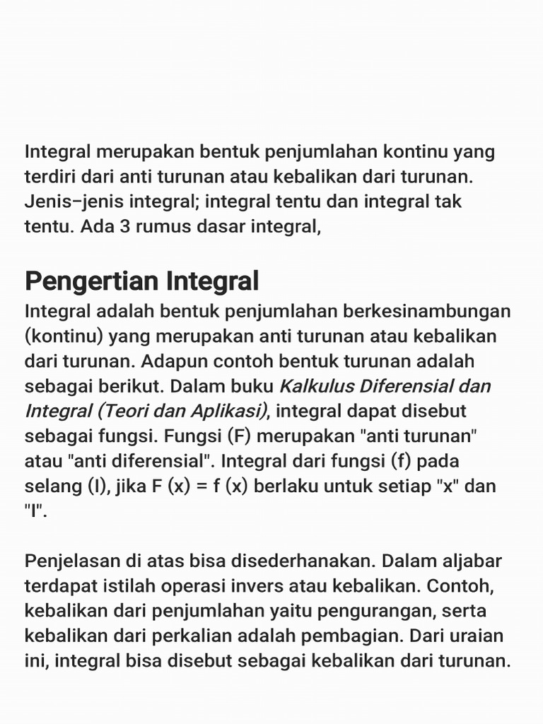Integral Pdf