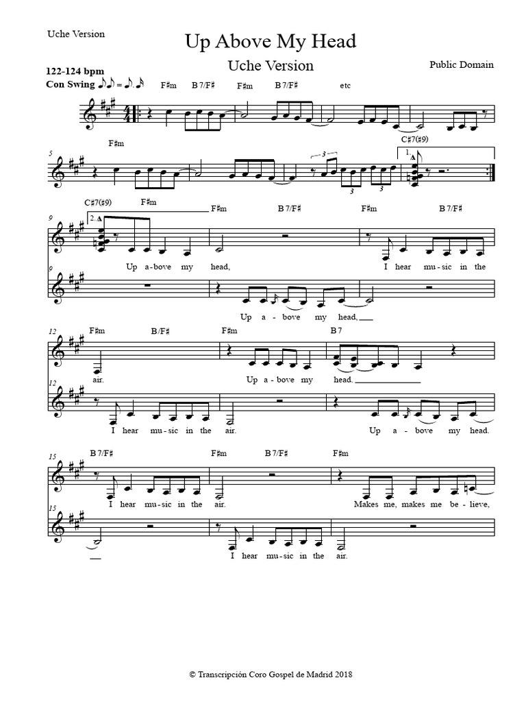 Up Above My Head | PDF